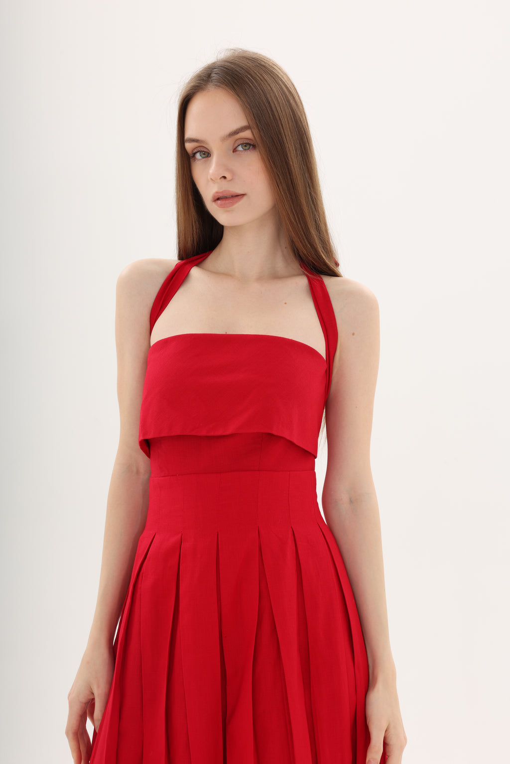 04 Pleated Midi Dress