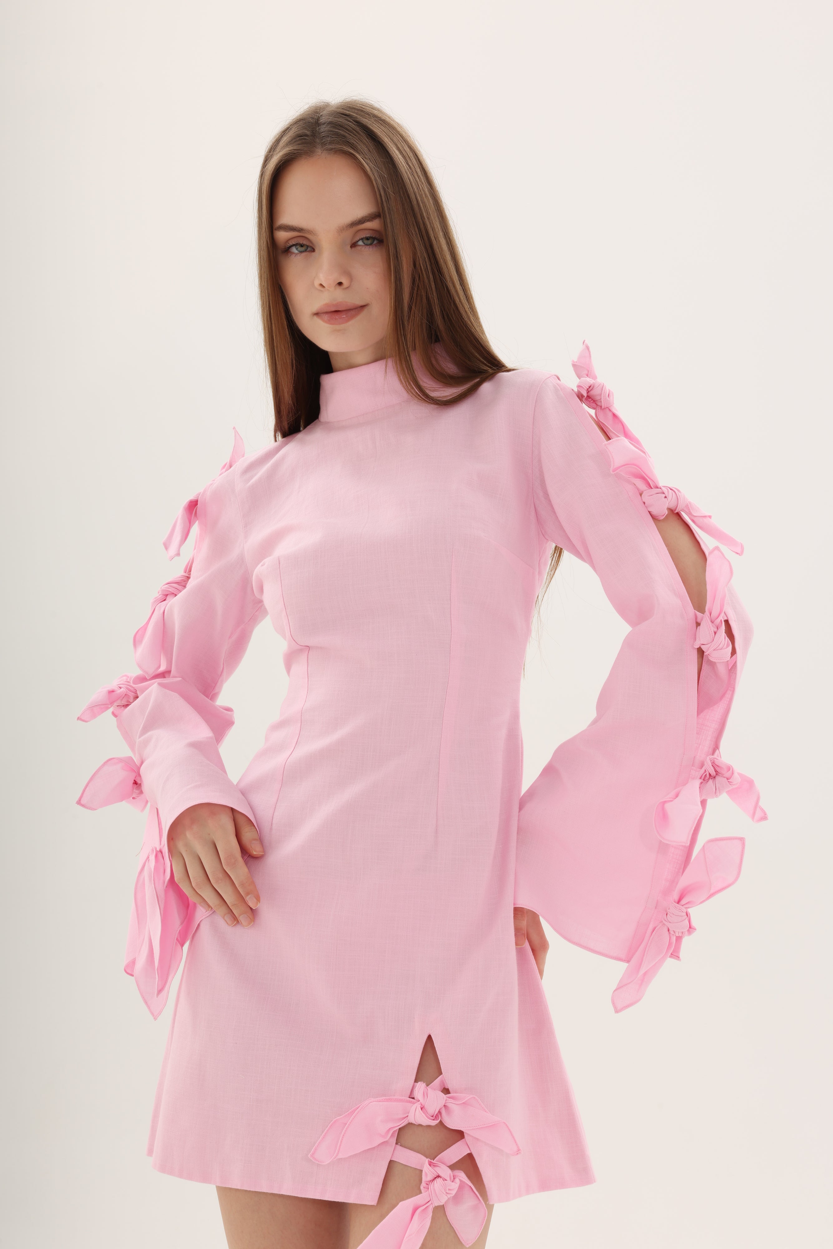 06 Tie-Up Mini Dress