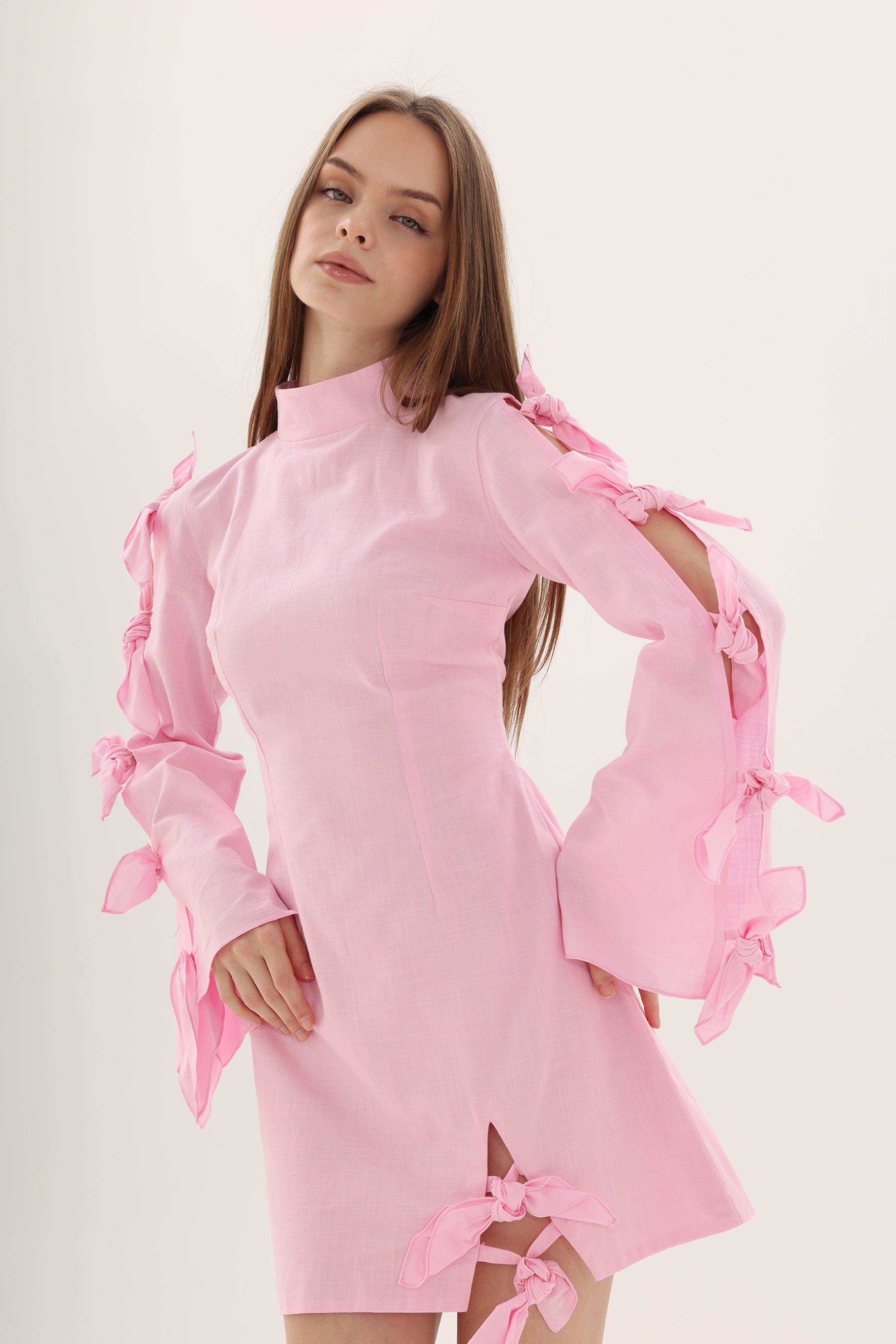06 Tie-Up Mini Dress